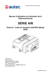 Autec AIR Serie Manuel D'utilisation Et D'entretien