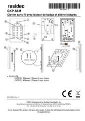 resideo GKP-S8M Mode D'emploi