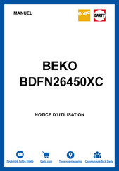 Beko BDFN26450XC Mode D'emploi