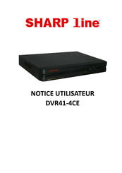 Sharp DVR41-4CE Notice Utilisateur