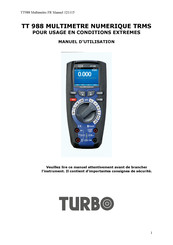 Turbo TT 988 Manuel D'utilisation