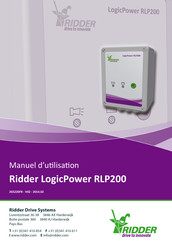 Ridder LogicPower RLP200 Manuel D'utilisation