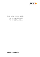 Axis Communications Q19 Série Manuel D'utilisation