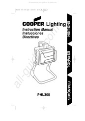 Cooper Lighting PHL300 Directives