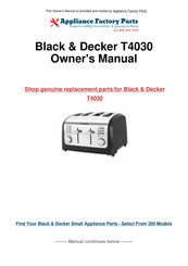 Black & Decker Home T2030 Mode D'emploi