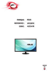 Asus VP228TE Guide De L'utilisateur