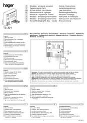 Hager TS 304 Notice D'instructions