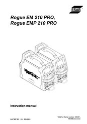 ESAB Rogue EM 210 Pro Manuel D'instructions