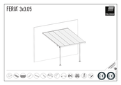 Palram FERIA 3x3.05 Instructions De Montage