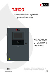 ACV T4100 Instructions D'utilisation