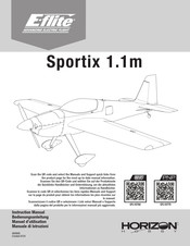 Horizon Hobby E-FLITE Sportix 1.1m Guide D'utilisation