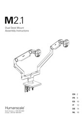 Humanscale M2.1 Instructions D'assemblage