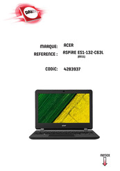 Acer ASPIRE ES11-132-C63L Manuel D'utilisation