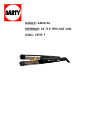 Babyliss PARIS ipro 230 ST70E Mode D'emploi