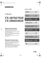 Onkyo TX-SR602 Manuel D'instructions