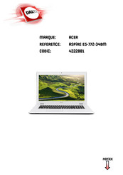 Acer Aspire E 17 E5-752 Manuel D'utilisation