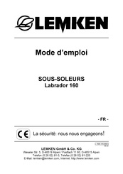 LEMKEN Labrador 160 Mode D'emploi