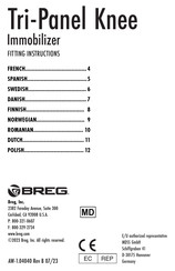 Breg Tri-Panel Knee Mode D'emploi