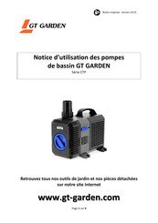 GT GARDEN CTP-4800 Notice D'utilisation