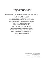 Acer XN122L Guide De L'utilisateur