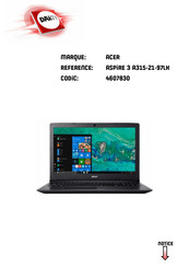 Acer A315-21-97LK Manuel D'utilisation