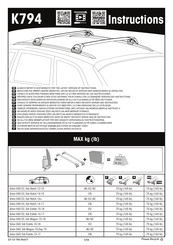 Yakima K794 Instructions