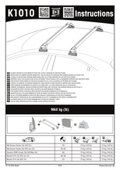 Yakima K1010 Instructions