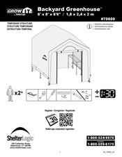 ShelterLogic GrowIT Backyard Greenhouse Instructions De Montage