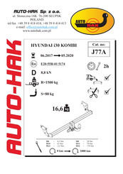 AUTO-HAK J77A Instructions De Montage