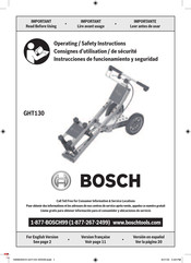 Bosch GHT130 Consignes D'utilisation/De Sécurité