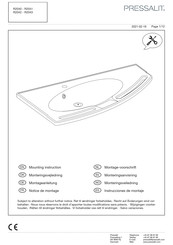 Pressalit MATRIX R2040000 Notice De Montage