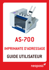 Neopost AS-700 Guide Utilisateur