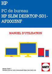 HP SLIM DESKTOP-S01-AF0003NF Manuel De L'utilisateur