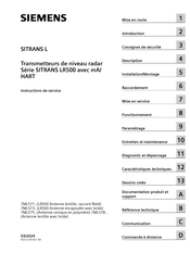 Siemens SITRANS LR500 Série Instructions De Service