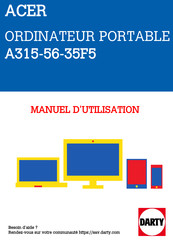 Acer A315-56 Manuel D'utilisation