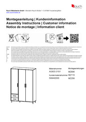 Rauch SHINJO AG833.31S1 Instructions De Montage