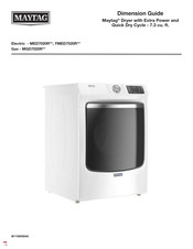 Maytag MGD7020R Serie Guide De Dimensions