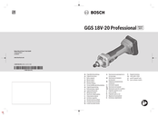 Bosch GGS 18V-20 Professional Notice Originale