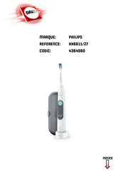 Philips Sonicare HX6611/27 Mode D'emploi