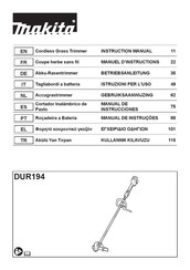 Makita DUR194 Manuel D'instructions