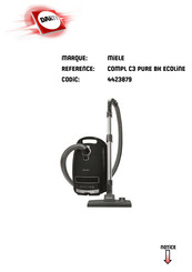 Miele Complete C3 PURE BK ECOLINE Mode D'emploi