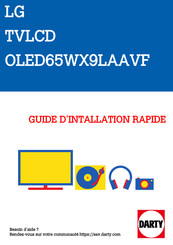 LG OLED65WX Serie Guide D'installation Rapide