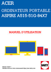 Acer Aspire A515-51G Manuel D'utilisation