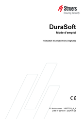 Struers DuraSoft Mode D'emploi