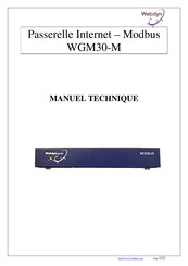 Webdyn WGM30-M Manuel Technique