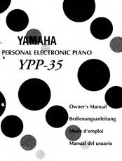 Yamaha YPP-35 Mode D'emploi