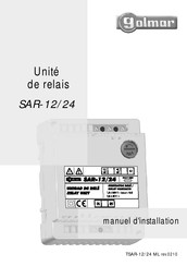 golmar SAR-12/24 Manuel D'installation