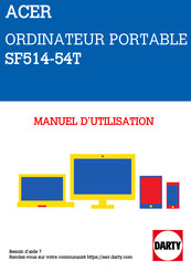 Acer SF514-54GT Manuel D'utilisation