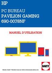 HP PAVILION GAMING 690-0078NF Manuel De L'utilisateur