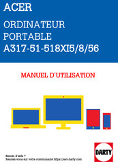 Acer A317-51-518XI5/8/56 Manuel D'utilisation